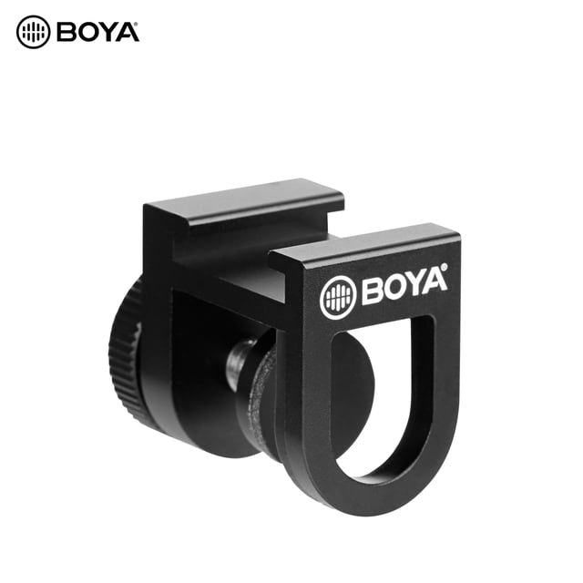 BOYA BY-C12 Universal Smartphone Soporte de zapata fría Adaptador de montaje de micrófono