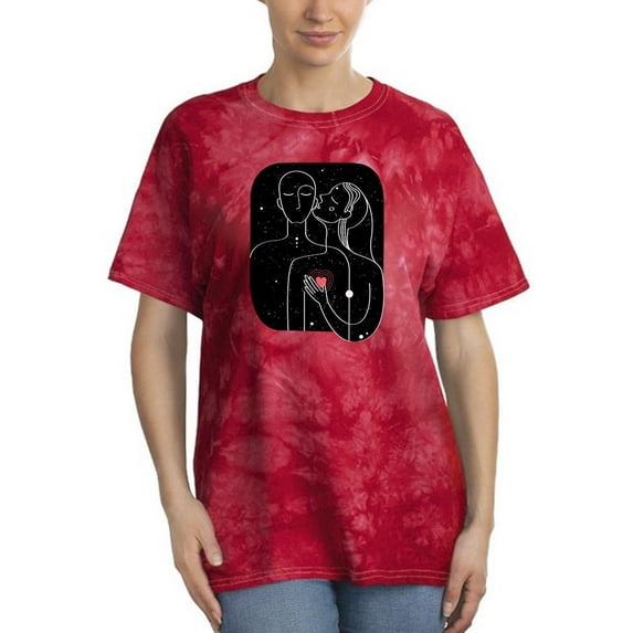 Couple Silhouettes Tie Dye Crystal Women -Image by Shutterstock, Female XX-Large