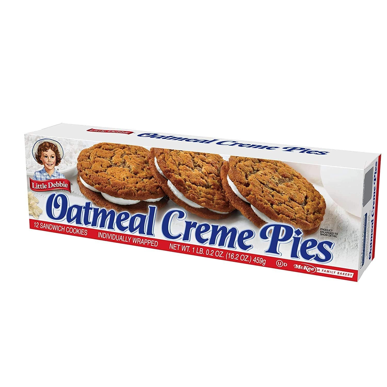 Little Debbie Oatmeal Crème Pies, 4 Boxes, 12 Pies Per Box