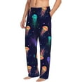 thumbnail image 2 of Balery Men'S Sea Jellyfish Pants,Sleepwear Pants,Pajama Pants,Pj Bottoms Drawstring And Pockets-Small, 2 of 9