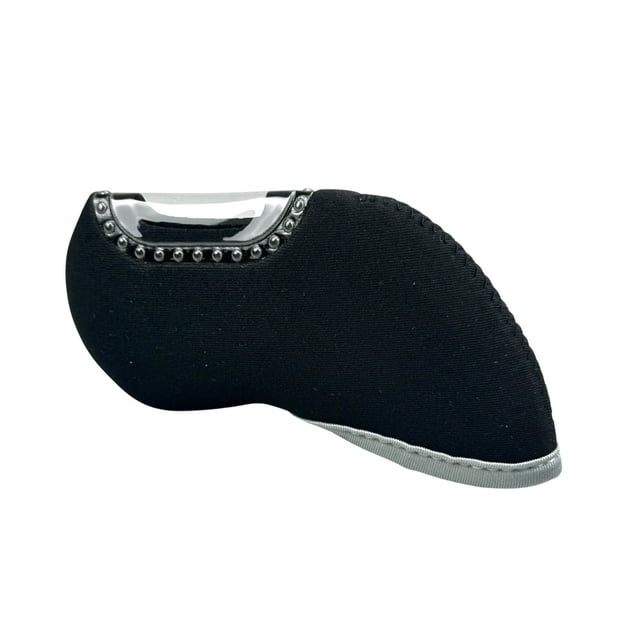 Housse de Tête de Club de Golf Simple Compensée de Sable Transparente Protecteur de Tête de Golf Accessoires de Golf 1 Pce Noir