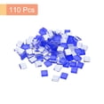 thumbnail image 3 of Uxcell Micro Glass Tiny Mini Mosaic Tile Cobalt Blue 110 Pack, 3 of 6