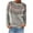 Gray, variant on Women's Casual Pullover Sweaters Print Long Sleeve Crew Neck Knitted Sweatshirts Casual Oversized Pullover Tops (Gray M)