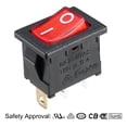 thumbnail image 3 of 10Pcs AC 10A/125V 6A/250V SPST 3P 2 Posición I/O Interruptor de palanca con luz LED roja para barco, 3 of 5
