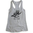 thumbnail image 1 of Racc & Roll Tank Top, Ladies Racerback Tank Top, Raccoon Tank, Funny Raccoon Graphic Tee, Clever Raccoon, Heather Gray, Medium, 1 of 3