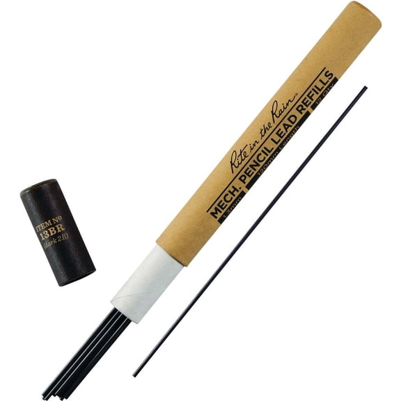 Rite in the Rain Lead Refill,Erasable,2B 13BR