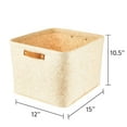 thumbnail image 5 of Mainstays Large Felt Basket, Oatmeal, Set of 2, 5 of 5
