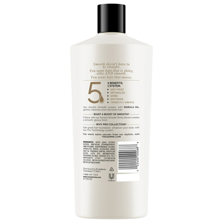 Tresemme Shampoo and Conditioner 5 Smoothing Benefits in 1 System