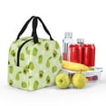 thumbnail image 3 of Kdxio Avocado With Leaf And Flower Print Insulated Lunch Bag,Reusable Tote Lunch Box for Women Men,Leakproof Cooler Lunch Bags for Work Office Travel Picnic, 3 of 6