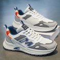 thumbnail image 2 of Men's Color Block Breathable Mesh Retro Running Shoes Lightweight Cushioned Casual Walking Sneakers, 2 of 5