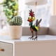 thumbnail image 5 of Adorno decorativo de jardín con forma de pavo real, de metal, colorido, colgante, para exteriores, jardín, decoración del hogar, estante, metal resistente, duradero, para jardín, patio,, 5 of 6