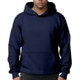 thumbnail image 2 of Resicozy Oversized Casual Sweatshirt for Men Solid Color Hoodies Long Sleeve Pullover Athletic Classic Hooded Sweatshirts Comfy Navy L, 2 of 7