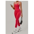 thumbnail image 3 of SKQIT Womens Workout Set Two Piece Racerback Color Block Sports Bra Matching High Waist Leggings Gym Work Pilates Outfits, 3 of 7