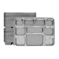 thumbnail image 6 of 10 Compartment Silver Disposable Party Thali Plates by Poojabazar (100 Pack), 6 of 7