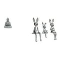 thumbnail image 1 of Estatua de mono, figura budista, escultura, adorno sentado, piedra arenisca, material cerámico, adecuada para sala de meditación, oficina, jardín, bod, 1 of 8