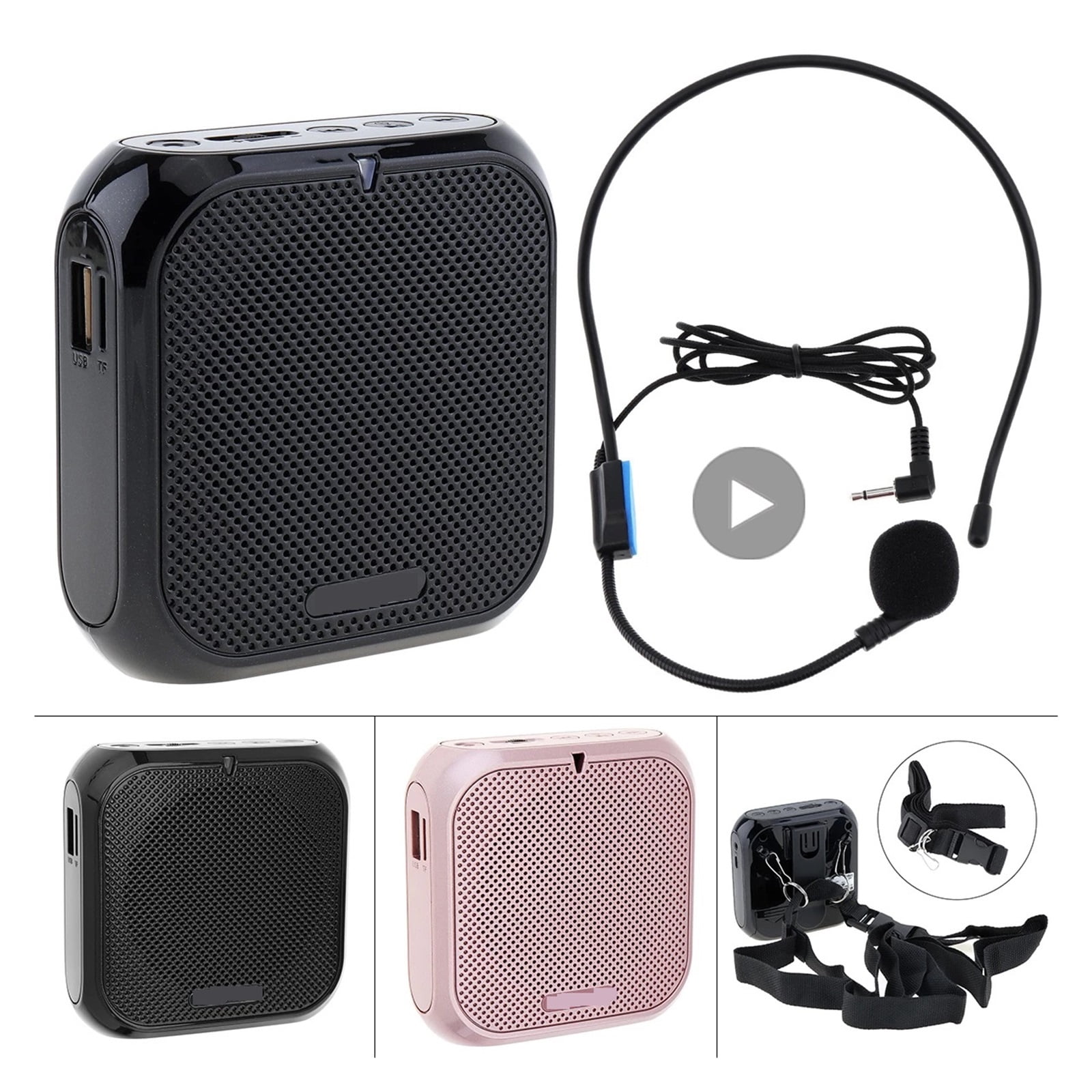 Headworn Microphone Loudspeaker Voice Amplifier Recorder Mic Speaker Audio Mini Wired Mike Sound Battery Kit Headset ,Powerful Voice Amplifier