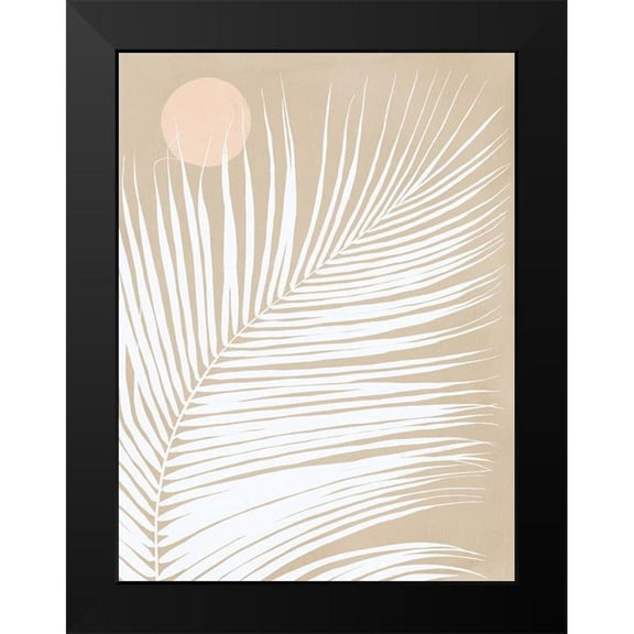 Urban Road 12x14 Black Modern Framed Museum Art Print Titled - Under the Moonlight I Sand