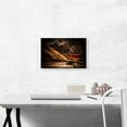 thumbnail image 2 of ARTCANVAS Glass of Bourbon Whiskey and Smoking Cigar Canvas Art Print - Size: 18" x 12" (0.75" Deep), 2 of 9