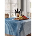 thumbnail image 6 of Blue Marble Table Cloth, Waterproof Tablecloth for Rectangle Tables, Summer Ocean Wave Blue Ombre Reusable Washable Fabric Table Cover for Restaurant Kitchen Dining Tables 52"x70", 6 of 9