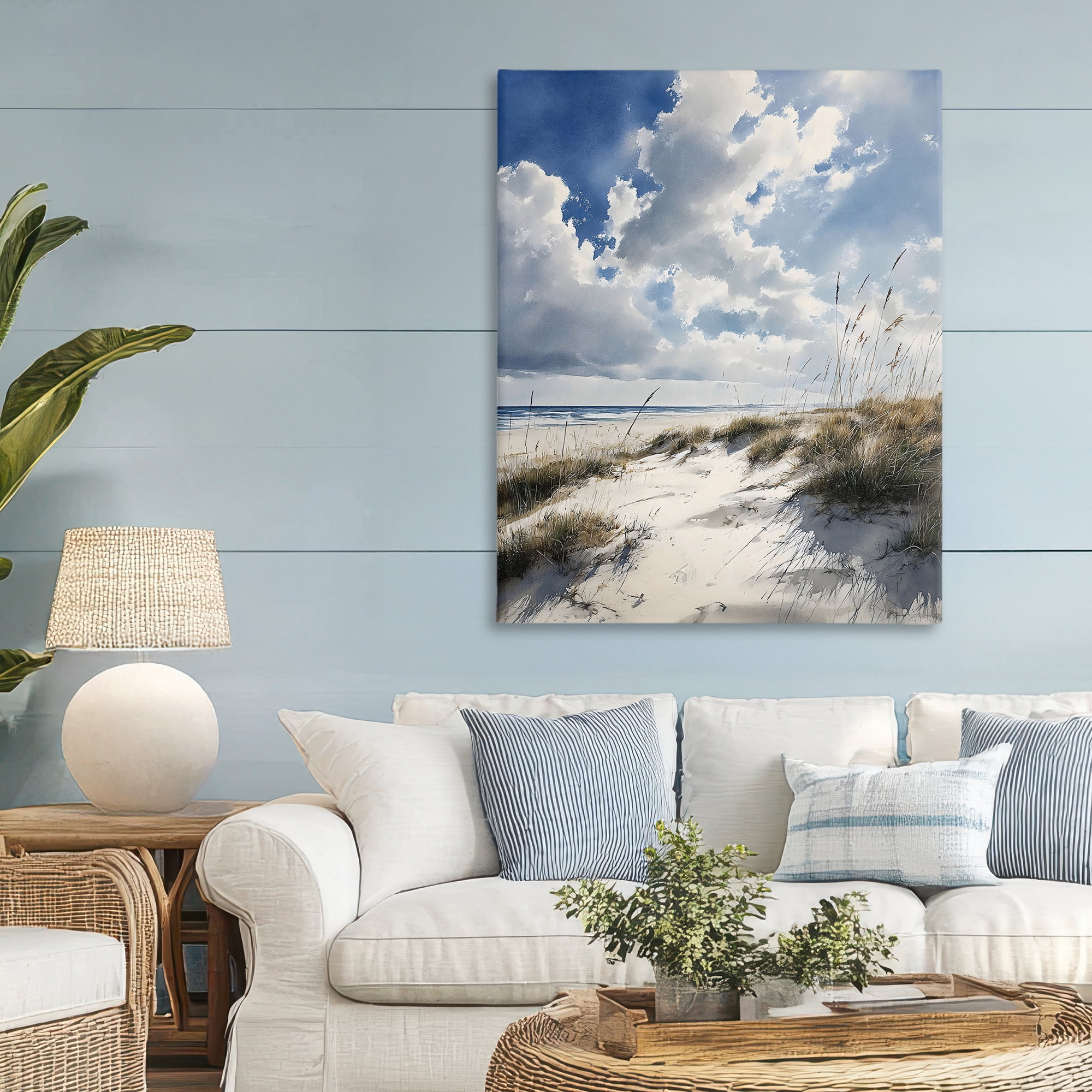 Stupell Industries Midday Sunny Beach Dunes Canvas Wall Art, design by Franklyn Gregory