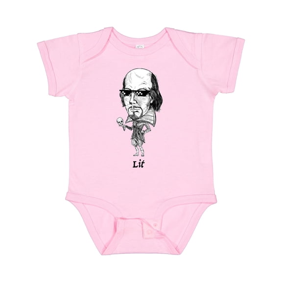 Inktastic Lit Shakespeare Bobble Boys or Girls Baby Bodysuit