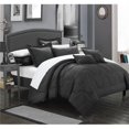 thumbnail image 1 of Chic Home CS3915-BIB-US Perfect Demaria Bedding & Down Alternative Solid King Comforter Set, Black - 11 Piece, 1 of 1