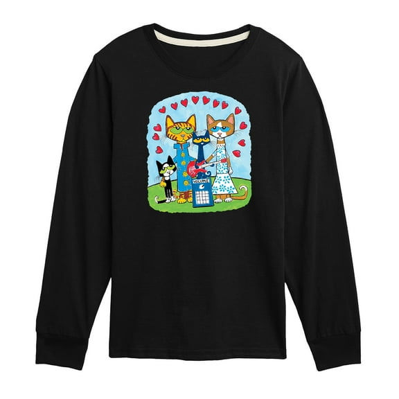 Pete The Cat - Family - Toddler And Youth Long Sleeve Graphic T-Shirt