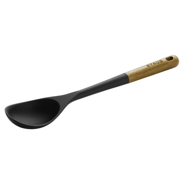 Cuchara para servir STAUB, duradera, de silicona sin BPA, color negro mate
