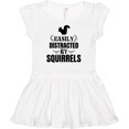thumbnail image 3 of Inktastic Easily Distracted by Squirrels Girls Baby Dress, 3 of 5
