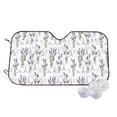 thumbnail image 2 of Lsque Lavender Flowers Car Windshield Sun Shade | Accordion Folding Style Auto Shade for Car Truck SUV Van | Blocks UV Rays Sun Visor Protector | Medium, 2 of 7