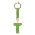 thumbnail image 1 of Encanto de letra T de Uxcell, encanto de alfabeto de rhinestone para hacer joyas, verde claro, 1 of 6