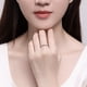 thumbnail image 2 of Anillo de fila de ondas de encaje Nuevo anillo de fila de moda Anillo de vicio Anillo de diamante pequeño Anillo de moissanita, 2 of 5