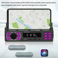 thumbnail image 6 of Christmas Gifts Liweisiy 12V Car Mp3 Player Mobile Phone Fm Car Radio Supports Bluetooth Connection And U-Disk/Aux/Memory Card Player. Positioning And Car Search Function D28 Black Free Size, 6 of 9