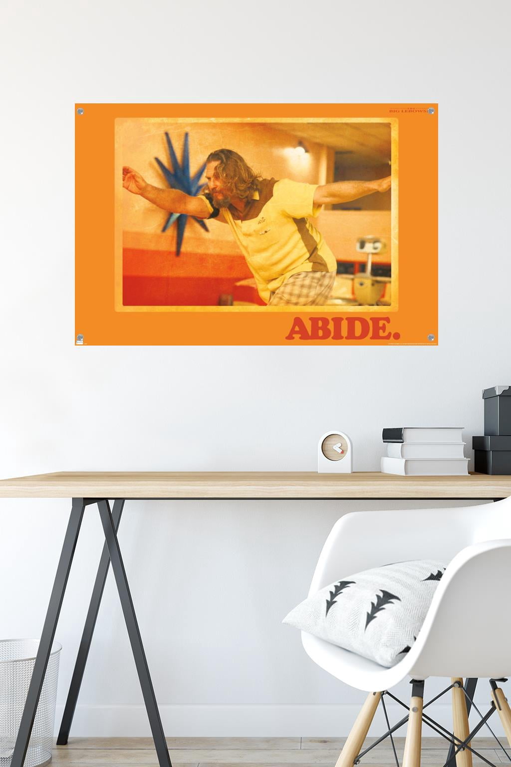 The Big Lebowski - Abide Wall Poster with Pushpins, 22.375" x 34"