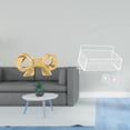 thumbnail image 2 of Asa de mueble,Tirador de latón con forma de lazo para muebles o armario,Cesta de almacenamiento colgante,Cesta organizadora de pared colgante tipo armario,Estantes de pared estilo rústico, 2 of 8