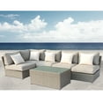thumbnail image 3 of Living Source International 6-Piece Sectional Set with Cushions in Gray Finish, 3 of 5