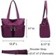 thumbnail image 3 of LHSHIDU Women Casual Totes Handbags Shoulder Bags Purses Soft Nylon Bag, 3 of 6