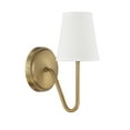 thumbnail image 3 of Trade Winds Madison 11" Wall Sconce in Natural Brass, 3 of 5