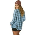 thumbnail image 3 of O'Neill Womens Zuma Superfleece Caribbean blue plaid XS, 3 of 4