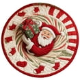 thumbnail image 2 of Gytml Christmas 3D Round Rug, With Patterns And Santa Quilted Round Mat Designs, Thick Decorative Area Rug For Living Room Indoor Holiday D 40cm, 2 of 4