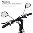thumbnail image 2 of 1 Pair Rear View Mirror Adjustable 22-25mm Bicycle Back Sight Reflector Cycling Biking Plastic Motorcycle Mirrors Glass, 2 of 8