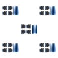 thumbnail image 2 of VONKY 8 Pieces Door Handle Scratch Exterior Paint Sticker Night Safety 3D Warning Reflective Strips Protector Tape Decals No.2 5Set, 2 of 6