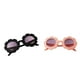 thumbnail image 3 of 2 gafas de sol redondas con protección UV400 para bebés, niños y niñas con dibujos animados Rosa claro + negro, 3 of 6