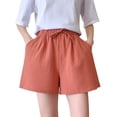 thumbnail image 3 of TRUBKH shorts for women athletic shorts for women cotton shorts for woman womens shorts casual bermuda shorts for women Red S, 3 of 8
