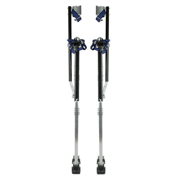 48"-64" Drywall Stilts Painters Walking Taping Finishing Adjustable Tools Black