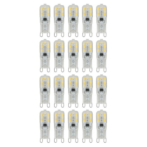 20 X G9 5w Led Dimmable Capsule Bulb Replace Light Lamps Ac220-240v, Warm White