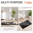 thumbnail image 7 of Large Silicone Cat Litter Mat, Waterproof/Urineproof, Litter Recycling, Easy to Clean, Soft on Kitty Paws (22"X34"- Black), 7 of 7