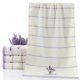 thumbnail image 1 of Inteprter Toallas faciales de rayas gruesas de algodón puro, toallas absorbentes de secado rápido con patrón de lavanda Type5 NO5 Inteprter JJ7112-02, 1 of 6