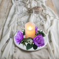 thumbnail image 6 of Nkmbld Spring Wreaths for Front Door Rose Candle Wreath Artificial Silk Flower Ring Leaf Candle Wreath Wedding Valentine Day Party Table Candlestick Decorations, 6 of 6