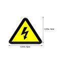 thumbnail image 2 of COSMOBETTY 100Ud Señal De Precaución Choque Eléctrico Adhesiva Amarillo Para Uso Industrial Y Doméstico, 2 of 8